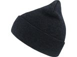 Atlantis Wind Berretto A Doppia Pelle Con Risvolto AB228 (Taglia Unica) (Blu Navy Screziato)