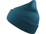 Atlantis Wind Berretto A Doppia Pelle Con Risvolto AB228 (Taglia Unica) (Blu Zaffiro)