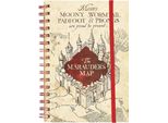 Harry Potter - Taccuino Con Filo, "Mappa Dei Marauders"", A5 PM1151 (Taglia Unica) (Beige/Rosso)"