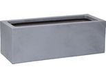 Vivanno Fioriera In Fibra Di Vetro Flobo, Grigio Cemento Design Cemento - 45X17X15 Cm