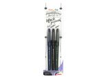 Pentel Arts XSESP15/3 Penna Calligrafica Pentelarts Segno Pennello, Nero, Set Da 3