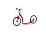 Yedoo Dragstr Sport Alloy Scooter - Per Adulti E Ragazzi, Fino A 150 Kg, Con Pneumatici 20/20 E Manubrio Regolabile Rosso