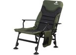 Sedia Da Pesca Campfeuer In Abete Verde/Nero, Regolabile In Altezza, Sedia Da Campeggio Pieghevole Con Borsa