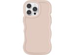 Avizar, Iphone 16 Pro Custodia In Silicone Anti-Shock Serie Candy, Giallo-Grigio