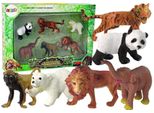 Set Di 6 Figure Di Animali Selvatici Safari Tigre Scimmia Leone