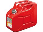 Tanica Carburante Lampa Premium In Metallo 10L Rosso