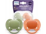 Philips Avent Ultra Soft Soother SCF091 18M In Silicone Bpa Free Set Di 2