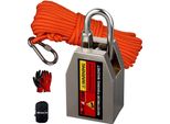 Magnete Da Pesca Al Neodimio, Forza Di Trazione 1200LB, Corda Per Impieghi Gravosi, 400LBSX3, Forza Di Trazione Verticale, 400LBSX3, Forza Di Trazione Verticale