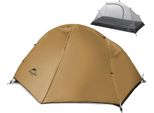 Tenda Ultraleggera Da Zaino, Impermeabile 4000Mm, Spaziosa 205X156Cm, 1P - 20D - Marrone