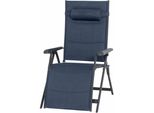 Sedia Da Campeggio Siena Garden Relax Premium In Blu, Alluminio/ Rete 2D