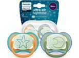 Succhietto Philips Avent SCF376/23 Ultra Air Night 18M In Silicone Senza Bpa