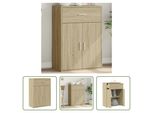 The Living Store Credenza Sonoma Rovere 60X30X84 Cm Materiale Legno