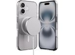 Crong Clear Mag Pro - Tasche Magsafe Per Iphone 16 (Trasparente)