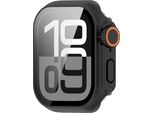 Inf Custodia Protettiva Per Apple Watch - Pc Rigido E Vetro Temperato Nero 46 Mm