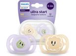 Philips Avent Ultra Start SCF07503 Succhietto 0-2 Mesi In Silicone Senza Bpa