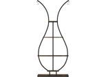 Supporto Per Piante A Forma Di Vaso, 5 Livelli, Struttura Resistente In Mdf E Metallo, Nero