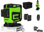 Livella Laser 4D A Raggio Verde, Alta Visibilità, Telecomando, IE12CD