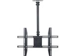 Supporto Tv A Soffitto, Regolabile In Altezza, Con Funzione Di Inclinazione E Rotazione, Nero