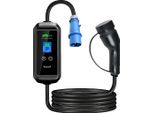 Caricabatterie Portatile Per Veicoli Elettrici, Ricarica Rapida Da 7,2 Kw, Livelli Di Corrente Regolabili, TYPE2