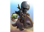 Eobromd Diamond Painting Baby Yoda Set 5D Diy 30X40 Cm