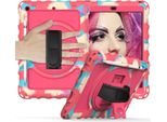 Custodia Per Ipad 6/5/Pro 9,7" Con Supporto E Tracolla Rosa"