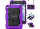 Custodia Per Ipad 9,7" Con Supporto E Tracolla Viola"