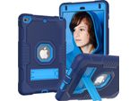 Custodia Per Ipad 6/5 9,7" Blindata Con Supporto Blu"