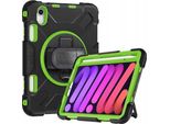 Custodia Per Ipad Mini 6 (2021) 8,3" Con Supporto Girevole Nero E Verde"