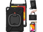 Custodia Per Ipad 8/7 10,2" Con Supporto E Tracolla Nera"