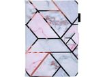 Custodia Per Ipad Mini 6 (2021) 8,3" Con Portacarte Rosa E Bianco"