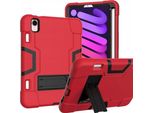 Custodia Per Ipad Mini 6 8,3" Con Supporto E Stilo Rosso"