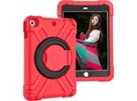 Custodia Per Ipad Mini 5/4 7,9" Blindata Con Supporto Girevole Rosso"