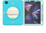 Custodia Per Ipad Air 5/Air 4/Pro 11 Con Supporto E Tracolla Turchese