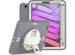 Custodia Per Ipad Mini 6 8,3" Con Supporto E Stilo Grigio"
