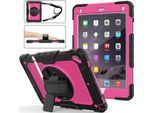 Custodia Per Ipad Mini 5/Mini 4 7,9" Con Supporto E Tracolla Rosa"