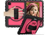 Custodia Per Ipad Air 5/Air 4/Pro 11" Con Supporto E Tracolla Rosa"