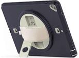 Custodia Per Ipad 6/5 9,7" Con Tracolla Supporto Girevole Blu Navy"
