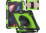Custodia Per Ipad Pro 5/4 12,9" Con Supporto E Tracolla Verde"