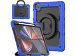 Custodia Per Ipad Pro 5 12,9" Con Supporto E Tracolla Blu"