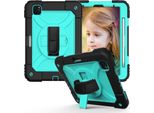 Custodia Per Ipad Pro 11/Air 5/4 Con Supporto E Tracolla Turchese