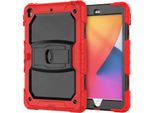 Custodia Per Ipad Pro 11/Air 5/4 Con Supporto E Porta Stilo Rosso