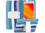 Custodia Blindata Per Ipad 9/8/7 10,2" Con Supporto Blu"