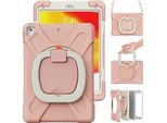 Custodia Per Ipad Air 2/Air/Pro 9,7" Blindata Con Supporto Girevole Rosa"