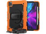 Custodia Per Ipad Air 5/Air 4/Pro 11 Con Supporto E Tracolla Arancione