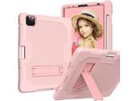 Custodia Per Ipad Pro 5/4/3 12,9" Con Supporto E Stilo Rosa"