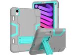 Custodia Per Ipad Mini 6 8,3" Blindata Con Supporto E Penna Stilo Grigio"