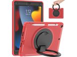Custodia Per Ipad 10,2" Blindata Con Supporto Girevole Rosso"
