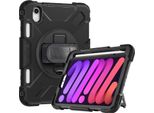 Custodia Per Ipad Mini 6 8,3" Supporto Girevole E Supporto Per Stilo Nero"