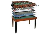 Tischkicker MCW-M33, TischfußBall Billard Hockey 7In1 Multiplayer Spieletisch, Mdf 80X123X101Cm