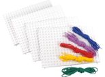 Eduplay 120285 Tavole Da Gioco, 4 X 19,5 X 28 Cm, Corde, Perni Per Infilare (Colore Casuale, 1 Set)
